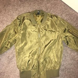 Green Womens Bomber Jacket